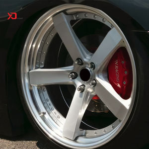 Jantes forgées sur mesure 2 pièces à <span class=keywords><strong>profil</strong></span> profond polies 18 19 20 21 pouces 5 branches en 5x112 5x114.3 5x120 5x108 compatibles GR86 BRZ GTI MK8 G80 M3 - Product Image 4