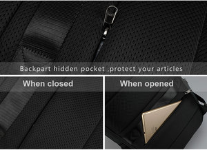 กระเป๋าเป้กันน้ำ <span class=keywords><strong>Tigernu</strong></span> T-B3399 ป้องกันการโจรกรรม ดีไซน์เรียบง่าย สำหรับผู้ชาย ใส่แล็ปท็อปได้ พร้อมพอร์ตชาร์จ USB - Product Image 6