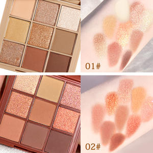 Paleta de sombra de ojos de 9 colores al por mayor paleta de sombras de ojos personalizada con logotipo Creación de paleta de sombras de ojos Etiqueta Privada - Product Image 3