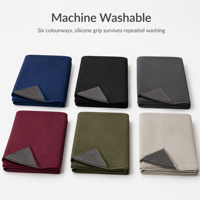 Serviette de yoga antidérapante en silicone, microfibre absorbante, écologique, unisexe, toucher doux simili daim pour le yoga chaud et les cours de Pilates