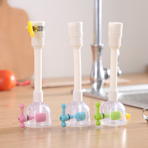 Aérateur de robinet économiseur d'eau avec design rotatif, buse anti-éclaboussures réglable pour évier de cuisine, bleu, rose, vert, matériau PP - Product Image 1