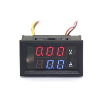 0.28 "LED DC0-100V 10A Numérique voltmètre Multimètre LED Volt Amp Jauge Panneau avec Rouge/Bleu Double Affichage Couleurau