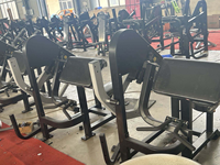 Machine à curls à charge libre, série trois rails, réglage multiple des sièges, 5 profils de résistance, acier inoxydable, usage commercial pour salle de sport