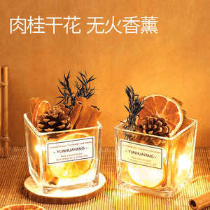 Diffuseur d'arômes sans flamme en forme de tasse, parfum cannelle et citron, ornement d'huiles essentielles, désodorisant d'ambiance pour chambre, longue durée - Product Image 4