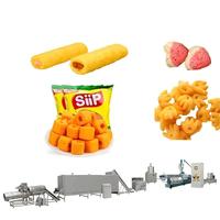 Promotion : Extrudeuse à double vis pour snacks fourrés, four de cuisson et mélangeur automatique haute capacité pour barres de riz soufflé au chocolat