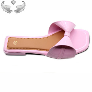 <span class=keywords><strong>Ciabatte</strong></span> da Donna Estive di Alta Qualità Commercio Estero, Nuovo Design <span class=keywords><strong>con</strong></span> <span class=keywords><strong>Tacco</strong></span> e Fiocco Fashion - Product Image 4