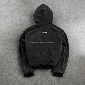Fabricant de sweats à capuche réversibles personnalisés, vestes de haute qualité, vestes thermiques à double face, à fermeture éclair, pour hommes - Product Image 2