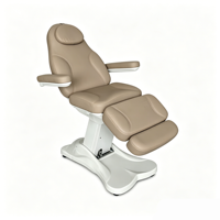 Cama de Belleza Eléctrica de Lujo con Calefacción, Ajustable con 3 Motores, Mesa Facial, Silla de Tratamiento Profesional para Salón, Cama de Masaje para Spa