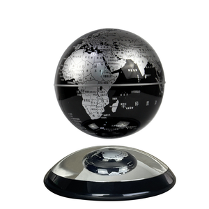 HCNT 6-Inch Modern Design Magnetic Levitating World Map Globe with <b>LED</b> <b>Light</b> Floating and Rotating Home Decor Gift - Product Image 4