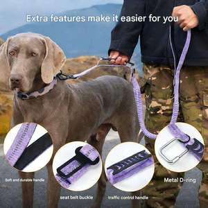 Correa de Seguridad para Perros de Alta Resistencia con Gancho Giratorio de 360 Grados de Aleación de Zinc para Mascotas en Color Morado - Product Image 4