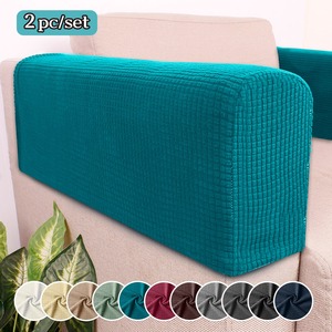 <span class=keywords><strong>Housse</strong></span> d'<span class=keywords><strong>accoudoir</strong></span> de canapé en spandex et velours argenté de style moderne, antidérapante, simple, élastique, de couleur unie, pour <span class=keywords><strong>accoudoir</strong></span> de canapé - Product Image 2