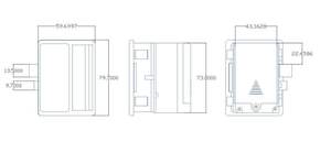 Serrure électronique RFID sans clé avancée en plastique blanc à détection micro-ondes pour casier commercial en ABS et métal - Product Image 2