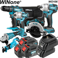 2023 nouvelle remise de haute qualité 21v Max 6 outils Kits combinés sans fil Lithium Ion outils 20V