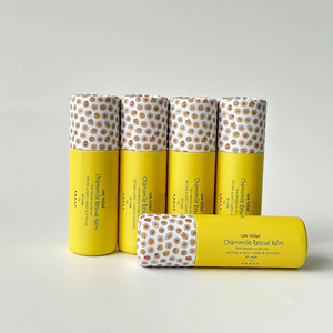 Emballage cosmétique personnalisé en carton, tube push-up pour baume à lèvres et déodorant, en papier recyclé, écologique et biodégradable - Product Image 5