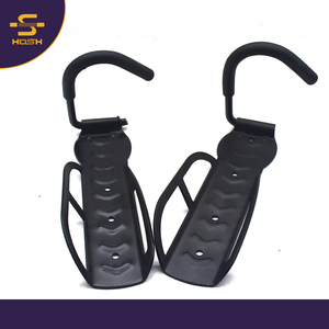 Soporte de Bicicleta Plegable Ajustable de Acero, Soporte de Almacenamiento de Bicicletas para Exteriores, Gancho para Colgar en la Pared, Soporte de Bicicleta con Recubrimiento de Polvo Negro, 50 kg - Product Image 4