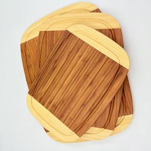Bamboo Cutting Board <b>Set</b> 35x25cm 40x30cm 45x35cm Double Color Rectangular For Kitchen Use - Product Image 1