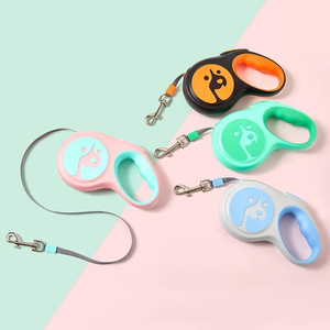 Laisse de chien rétractable automatique en nylon 3M de qualité supérieure avec un design adorable à motifs animaliers - Product Image 4