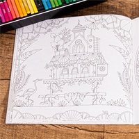 Libro de Colorear para Adultos GF Magical Jungle Inky Expedition, Actividad Artística Antiestrés, Regalo Relajante para el Hogar, la Oficina y la Relajación Diaria