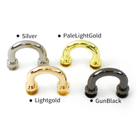 Aksesoris Tas Deepeel BD302, Gesper Pengatur Tali Webbing 17mm Warna Perak, Ring O, Bahan Alloy, Penghubung Tas Tangan