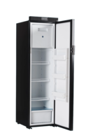 Refrigerador delgado para caravana de 150L, refrigerador para barco, 12 voltios, para coche, caravana, 12 V, congelador AC DC, refrigerador de doble uso para furgoneta