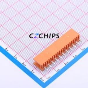 JL396V-39611O01 Plug-in Terminal Block Through hole,P=3.96mm Connector Board-to-Board / Socket - Open 1x11P 3.96mm Orange - Product Image 2