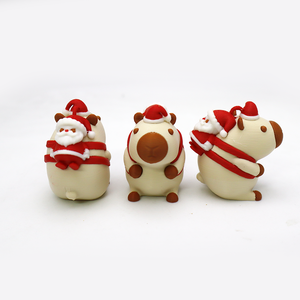 Impression 3D transfrontalière d'artisanat de Noël Capibala, d'ornements, de cadeaux, de jouets tendance, de figurines créatives, de jouets animaux - Product Image 3