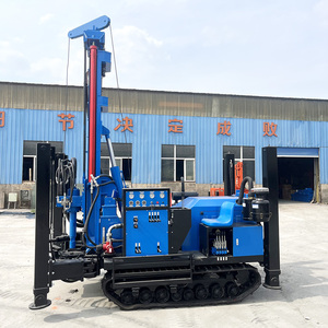 Foreuse mobile robuste sur chenilles pour puits d'eau, machine de forage rotative pliable avec composants de boîte de vitesses essentiels - Product Image 2