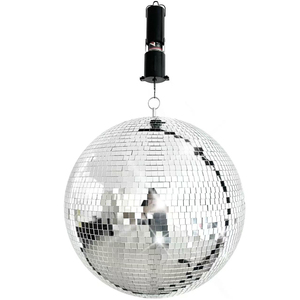Bola de Discoteca Giratoria de Cristal Espejo Real de 50cm, 60cm, 70cm, 80cm, 90cm, 100cm, Decoración Luminosa <span class=keywords><strong>para</strong></span> Fiestas en Casa, Bola de Espejo <span class=keywords><strong>para</strong></span> Navidad - Product Image 2
