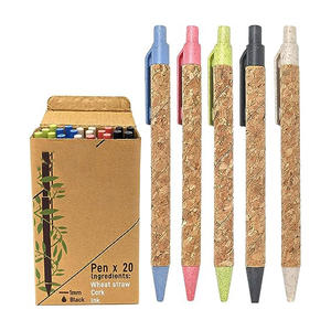 Click Writing <b>Pens</b> Promotional Custom Carton Recycled Plastic Ballpoint <b>Pen</b> With logo - Product Image 2