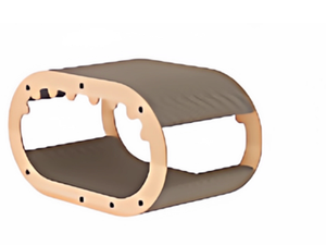 Desain Baru Berkualitas Tinggi Tahan Lama Anti-Selip Ramah Lingkungan Pohon Kucing Bentuk-L Alas Garukan Kucing yang Dapat Dilepas Kertas Bergelombang Untuk Penggunaan Dalam Ruangan - Product Image 3