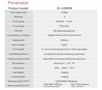 Imprimante DTF UV A3 automatique avec 2 têtes I1600, machine d'impression d'étiquettes 3D de 30 cm pour film TPU AB, imprimante d'autocollants en cristal