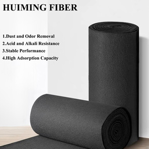 Hiệu quả mùi khói hấp phụ với sợi <span class=keywords><strong>Carbon</strong></span> hoạt tính cảm thấy cho công nghiệp phun gian hàng thanh lọc không khí bụi Kiểm soát mùi - Product Image 2