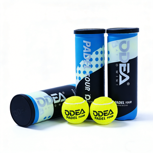 Balle de tennis certifiée ITF ODEA PADEL TOUR 2026, 47 % feutre de laine thaïlandaise et noyau intérieur en caoutchouc naturel, rebond : 135-147 cm - Product Image 1