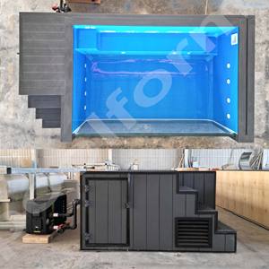 Meilleure classe acrylique en bois WPC Plunge Spa carreaux de mosaïque haute qualité sol en fibre de verre accessoires de piscine prix compétitif - Product Image 4