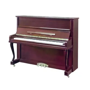 Keyboard Murah Instrumen Musik Profesional Kayu 88 Kunci Piano Tegak dengan Aksesori Piano