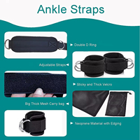 Ensemble de tubes de tonification TPE, sangle élastique pour jambes fines, bande de résistance pour cheville, pour entraînement aux squats, entraînement de la force, bande de résistance