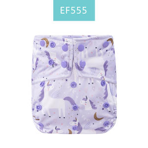 Pannolino di stoffa tinta unita Plus size pannolino di stoffa tascabile pannolino riutilizzabile pannolini per bambini PUL impermeabili all'ingrosso - Product Image 2