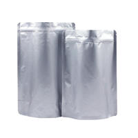 Sachets en aluminium PET/AL/PA/PE avec fermeture éclair, sacs composites à trois soudures latérales pour l'emballage alimentaire