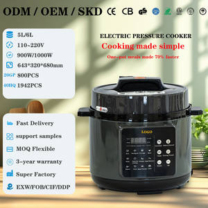Olla a Presión Eléctrica Inteligente de 5L, Digital, <span class=keywords><strong>8</strong></span> <span class=keywords><strong>Litros</strong></span>, con Olla Interior de Acero Inoxidable, Servicio OEM ODM - Product Image 2