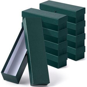 Boîte de rangement de luxe rectangulaire vert foncé étanche haut de gamme pour collection de pièces de monnaie, rangement de stylos et emballage cadeau - Product Image 1