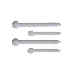 Kit 2 Plus 2 anclajes de plástico blancos M6 M8 para tornillos de fijación para montaje en pared - Product Image 1