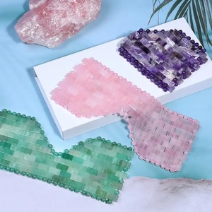 Herramienta de Belleza de Lujo, Cristal Natural Relajante, Cuarzo Rosa, Máscara Facial Refrescante de Jade para Ojos - Product Image 3