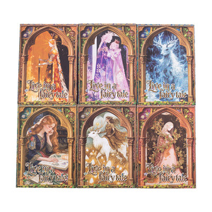 50 feuilles par paquet de papier décoratif, série « Vivre dans un conte de fées », conte de fées à thème sombre, carnet vintage, papier de décoration - Product Image 5