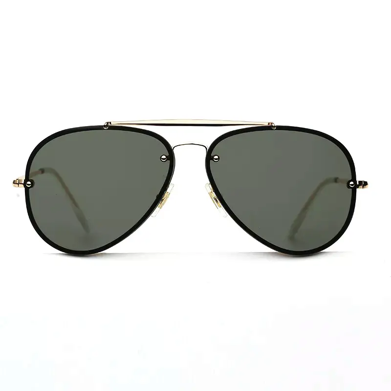 Hot Selling Square Fashion Sunglasses Metal Frame UV 400 Polarized Sunglasses For Driving