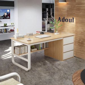 Juego de escritorio y silla de madera maciza de estilo moderno para el hogar, la Oficina o el dormitorio de los estudiantes para el área de escritura en las villas, el tamaño de la silla, el tamaño de la esquina - Product Image 3