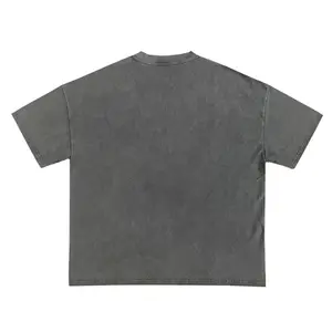 Bán Buôn Chất Lượng Cao Của Nam Giới T-Shirts Unisex Rửa Thiết Kế Cổ Điển Tùy Chỉnh Axit Rửa Áo Phông Vintage Cotton Hữu Cơ T-shirt