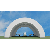 Hangars d'avion de tente d'avion durables gonflables publicitaires supportés par air bâtiment gonflable d'abri portatif et durable