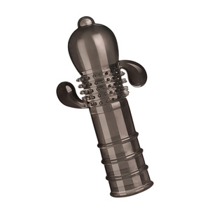 Male Wolf Tooth <b>Vibrating</b> Penis Cover, Extended Length, Crystal Cover, Enlarged and Thickened <b>Couple</b> Supplies - Product Image 2