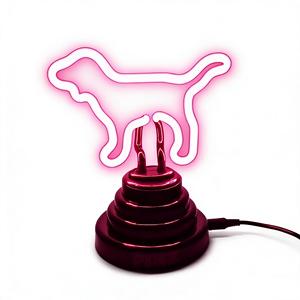 도매 중국 공장 가격 사용자 정의 핑크 개 유리 튜브 네온 테이블 조명 홈 오피스 장식 - Product Image 1