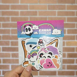 Hot Sale Waterproof Die Cut Custom Cartoon PVC Vinyl Sticker Pack with Header Card